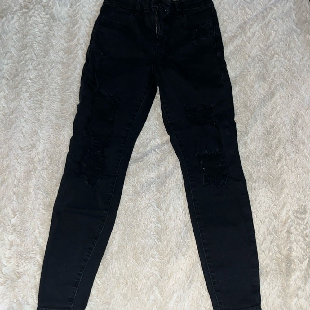 American eagle ripped skinny jeans (2)